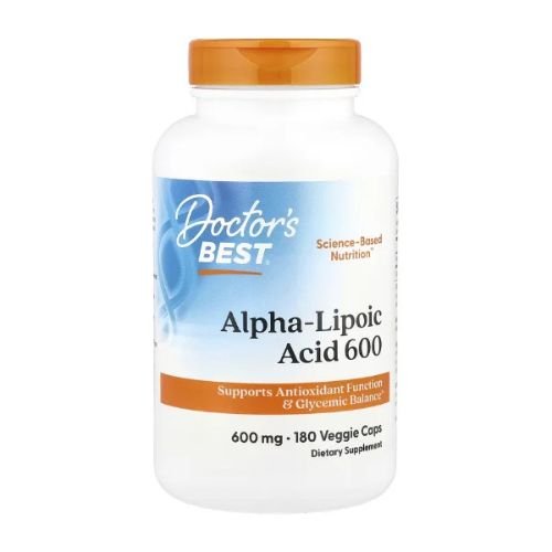 Doctor's Best, Alpha-Lipoic Acid 600, 600 mg, 180 Veggie Caps in Pakistan