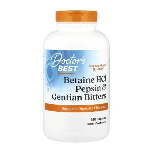 Doctor's Best, Betaine HCl, Pepsin and Gentian Bitters, 360 Capsules in Pakistan
