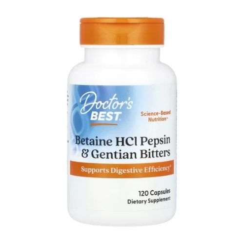 Doctor's Best, Betaine HCl Pepsin & Gentian Bitters, 120 Capsules in Pakistan