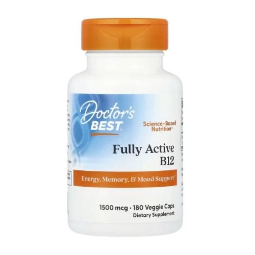 Doctor's Best, Fully Active B12, 1,500 mcg, 180 Veggie Caps in Pakistan