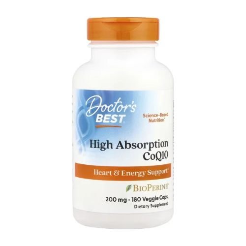 Doctor's Best, High Absorption CoQ10, 200 mg, 180 Veggie Caps in Pakistan