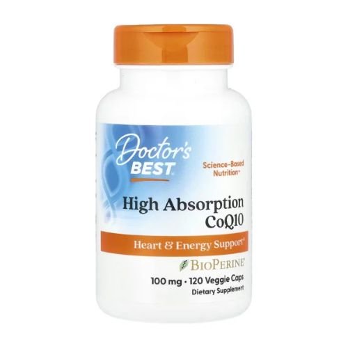Doctor's Best, High Absorption CoQ10 with BioPerine®, 100 mg, 120 Caps in Pakistan