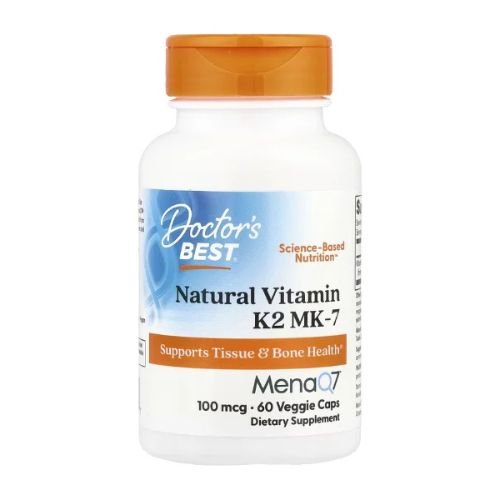 Doctor's Best, Natural Vitamin K2 MK-7, 100 mcg, 60 Veggie Caps in Pakistan
