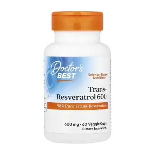 Doctor's Best, Trans-Resveratrol 600, 600 mg, 60 Veggie Caps in Pakistan