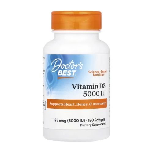 Doctor's Best, Vitamin D3, 125 mcg (5,000 IU), 180 Softgels in Pakistan