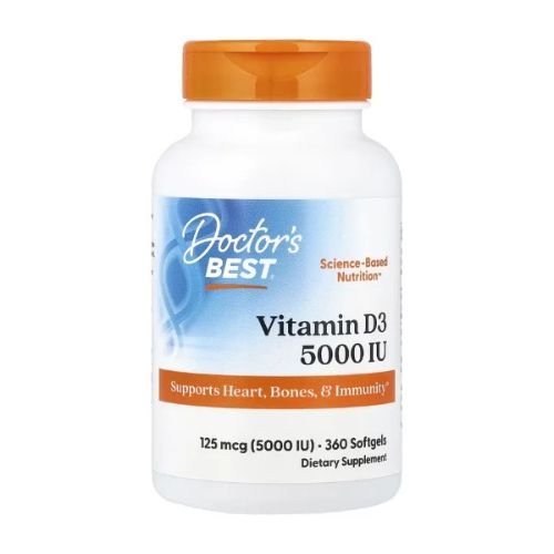 Doctor's Best, Vitamin D3, 125 mcg (5,000 IU), 360 Softgels in Pakistan