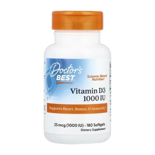 Doctor's Best, Vitamin D3, 25 mcg (1,000 IU), 180 Softgels in Pakistan