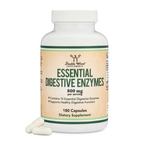 Double Wood Supplements, Essential Digestive Enzymes, 800 mg, 180 Capsules in Pakistan