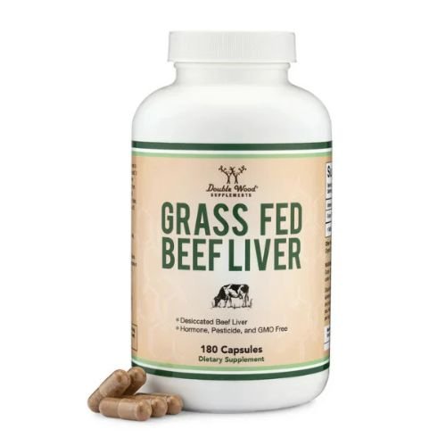 Double Wood Supplements, Grass Fed Beef Liver, 180 Capsules in Pakistan