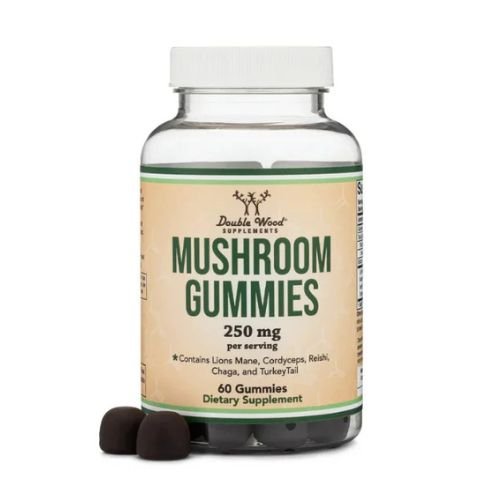 Double Wood Supplements, Mushroom Gummies, 250 mg, 60 Count in Pakistan