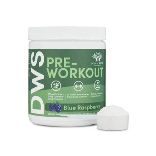 Double Wood Supplements, Pre-Workout (Blue Raspberry Flavor) 259.2g in Pakistan